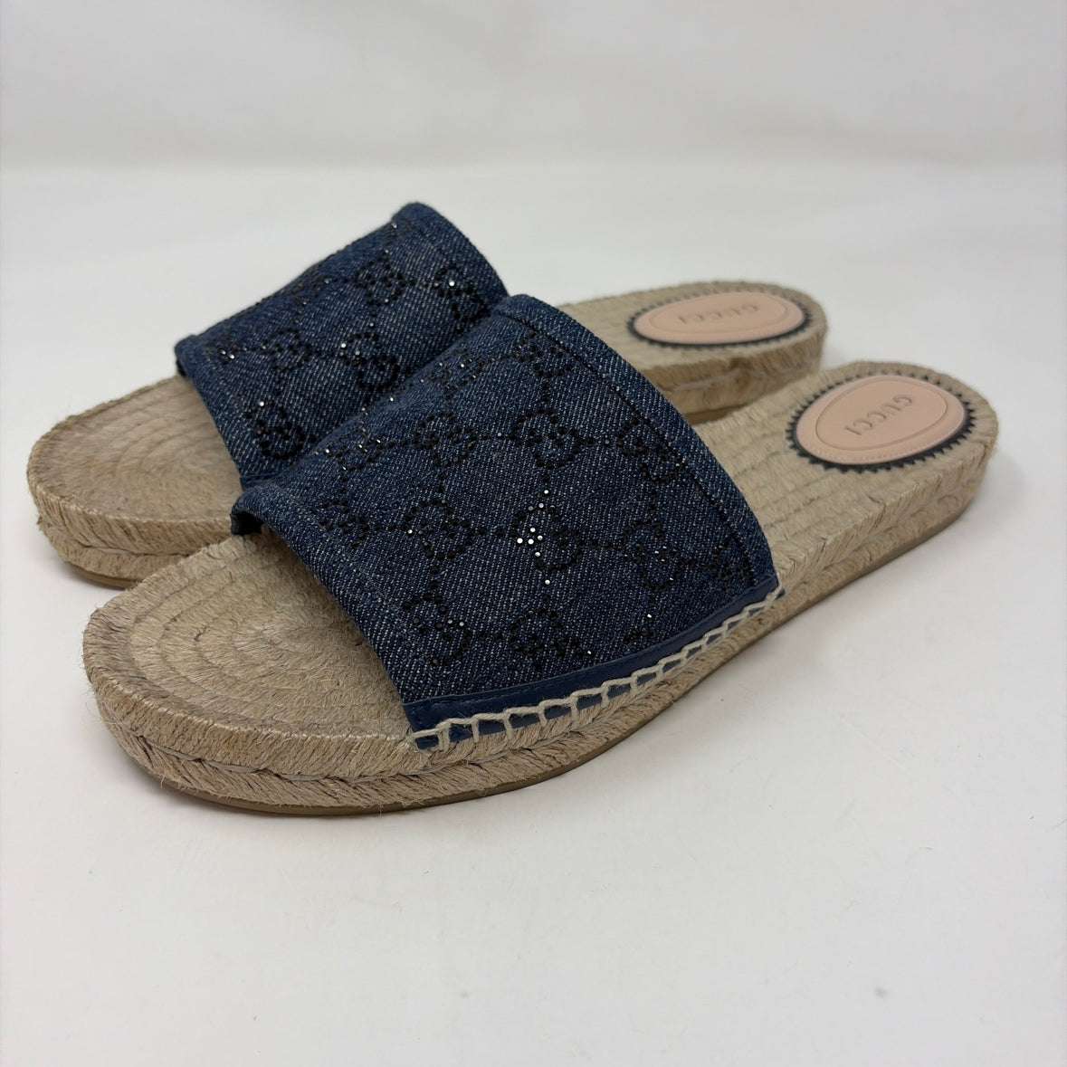 Pre-Owned Gucci Denim Denim Shoe Size 9.5 Designer Shoes
