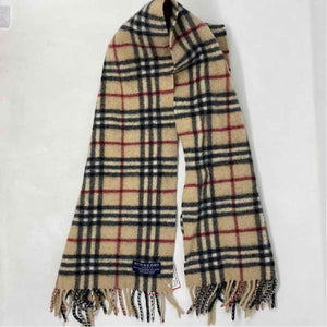 Pre-Owned Burberry Plaid Cashmere Designer Scarf