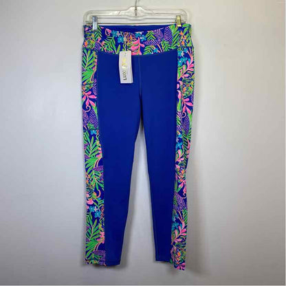 Pre-Owned Size L Lilly Pulitzer Blue Multi Leggings
