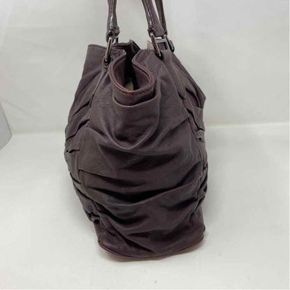 Pre-Owned Burberry Plum Leather Designer Handbag