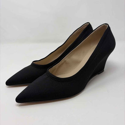 Pre-Owned Shoe Size 9.5 Theory Black Wedge