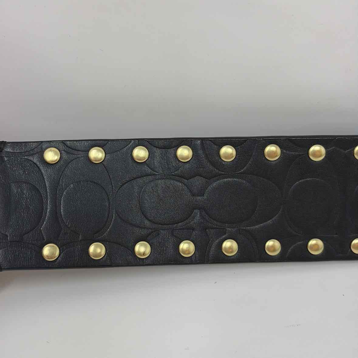 Pre-Owned Coach Black Leather Belt