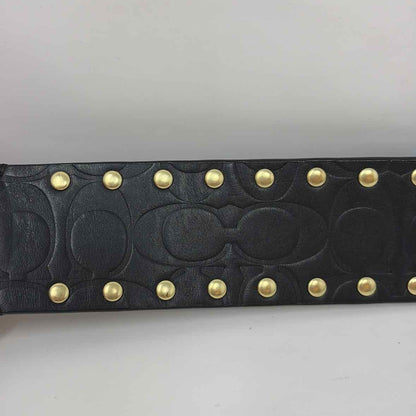Pre-Owned Coach Black Leather Belt