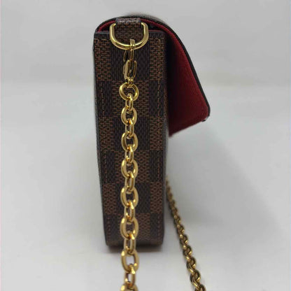Pre-Owned Louis Vuitton Damier Eben Canvas Designer Handbag