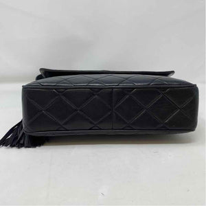 Pre-Owned Chanel Black Leather Designer Handbag