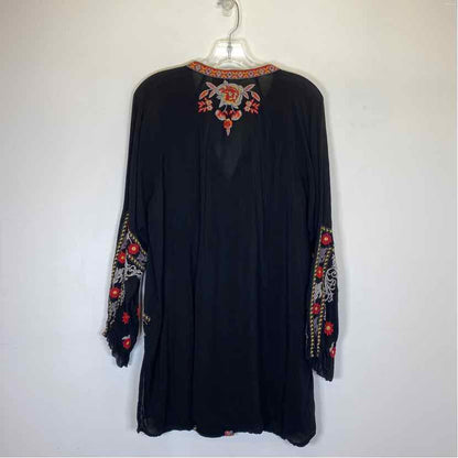 Pre-Owned Size L/XL Johnny Was Black Floral Casual Dress