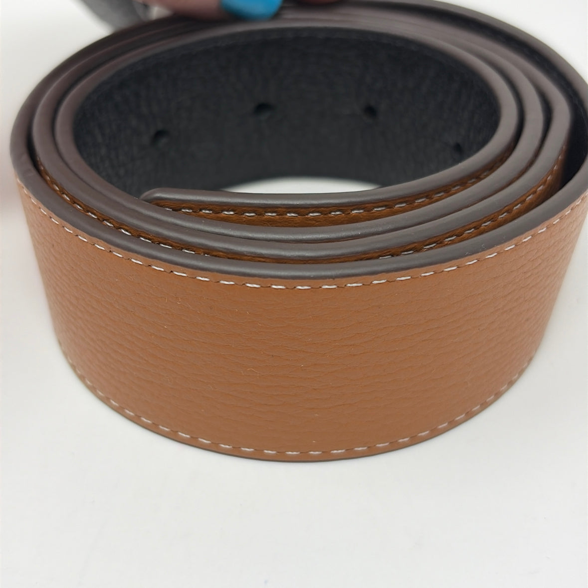 Pre-Owned Tory Burch Black Leather Belt