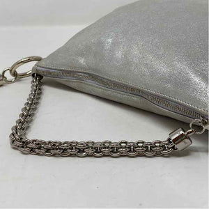 Pre-Owned Jimmy Choo Silver Leather Designer Handbag