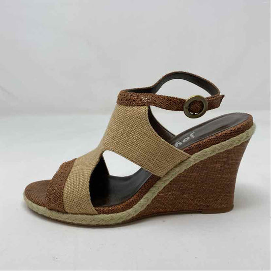 Pre-Owned Shoe Size 7.5 Joy Chen Tan Sandals