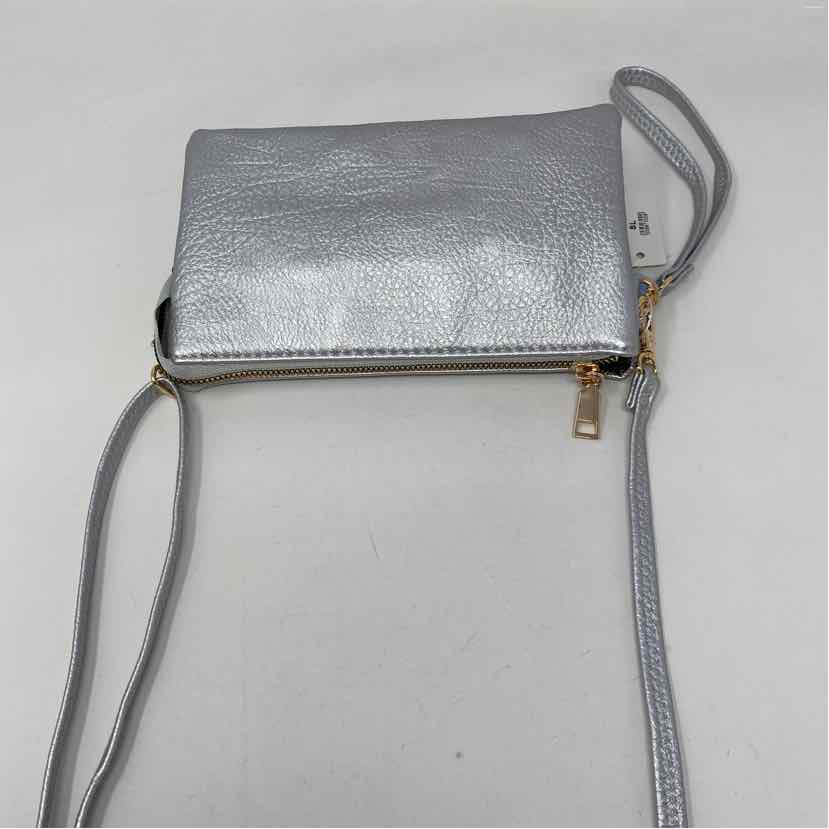 Boutique Silver faux leather Handbag