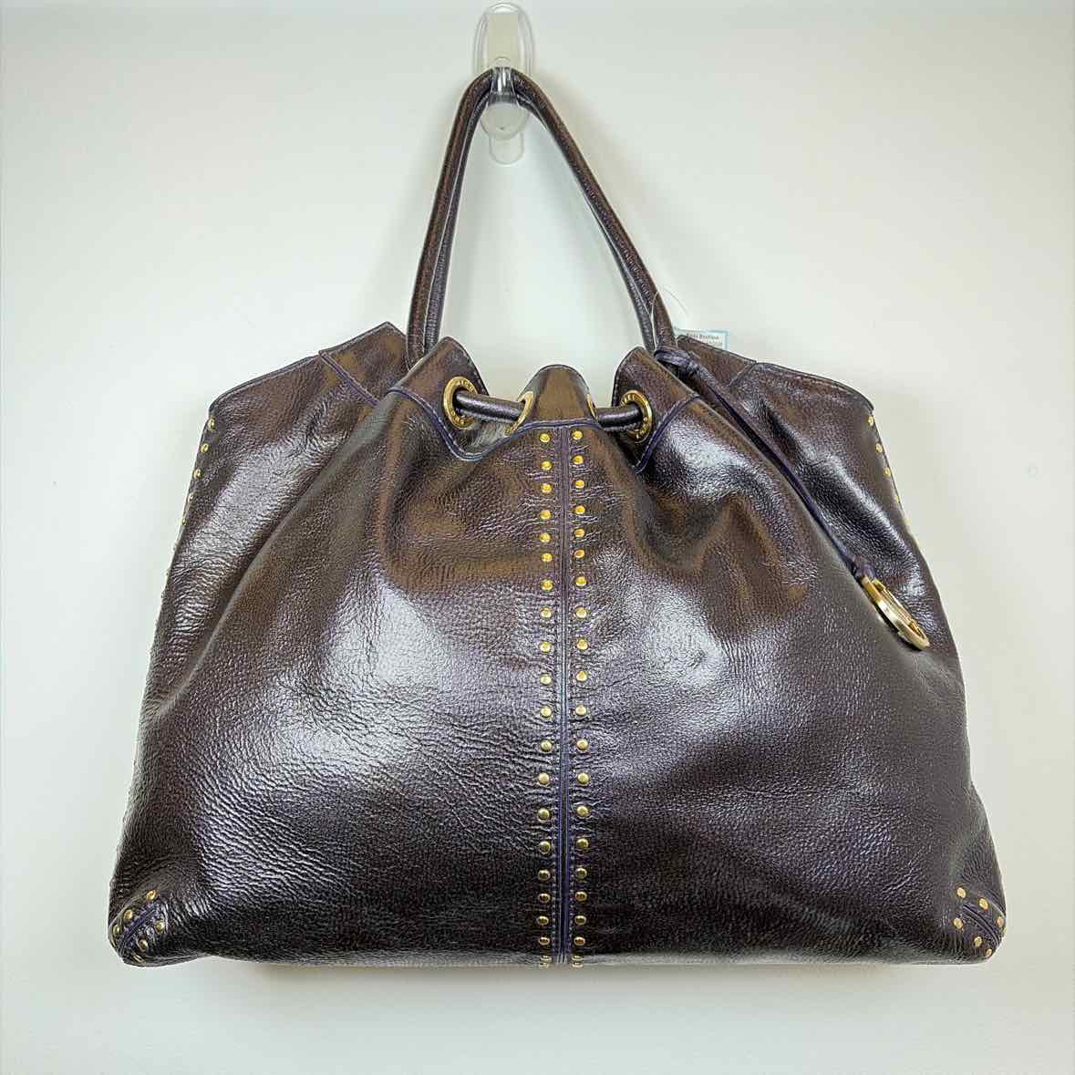 Pre-Owned Michael Kors Plum Leather Handbag