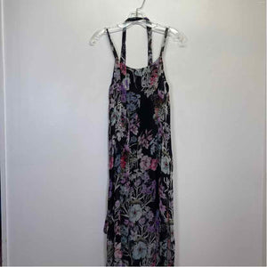 Pre-Owned Size XS Fifteen-Twenty Black Floral Casual Dress