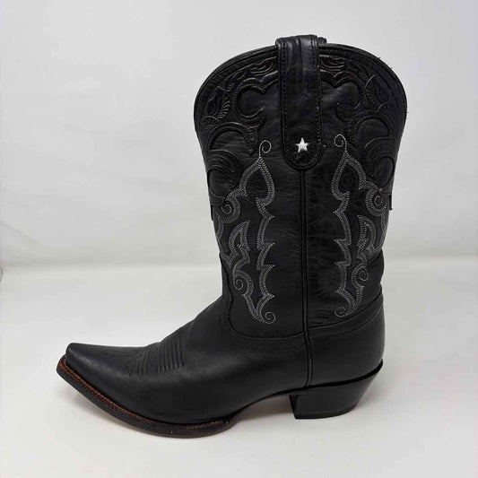 Pre-Owned Shoe Size 7 Tony Lama Black/White Boots