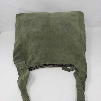 Pre-Owned TOPSHOP Green Suede Handbag