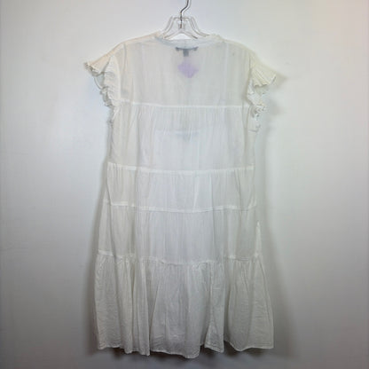 Pre-Owned Size L Boston Proper White Casual Dress