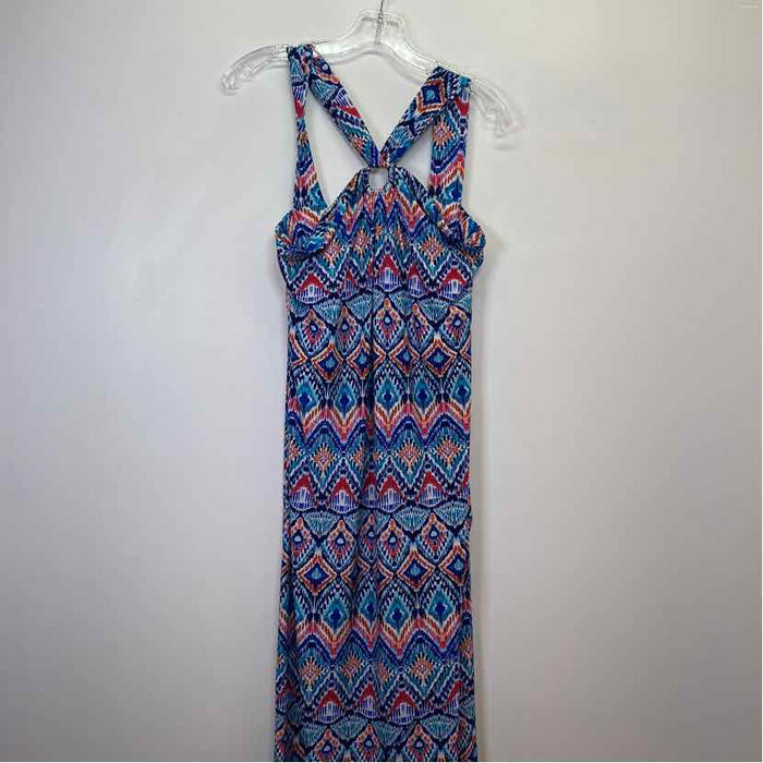 Pre-Owned Size XS Tommy Bahama Blue Multi Casual Dress