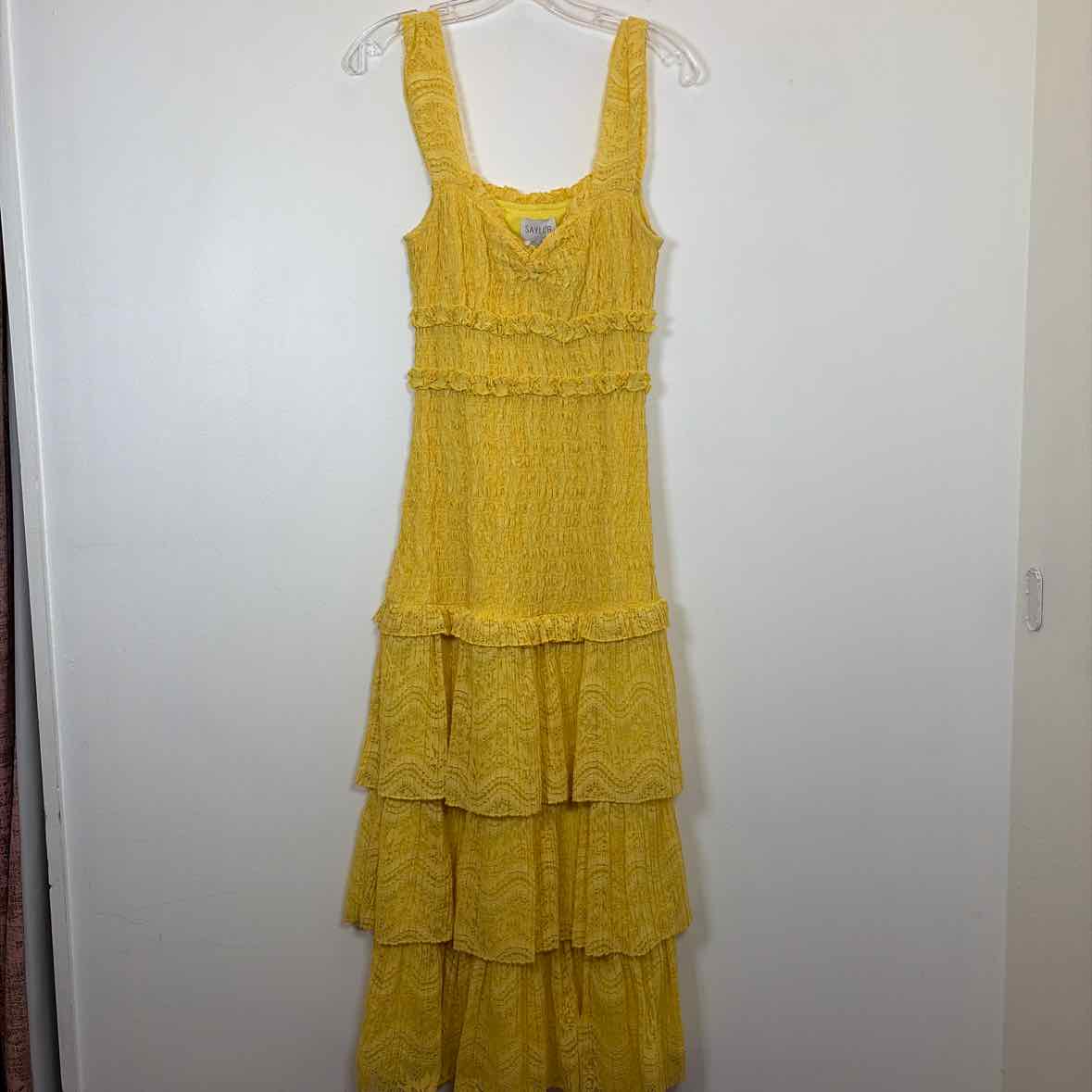 Pre-Owned Size S Saylor Yellow Casual Dress