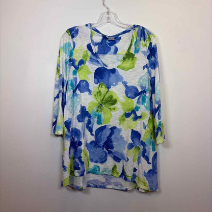 Pre-Owned Size L Chico's Blue/Green Top