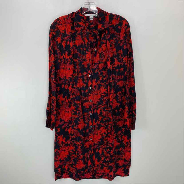 Pre-Owned Size 0/S Diane Von Furstenberg Red Casual Dress