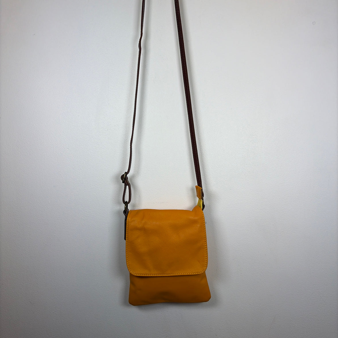 Pre-Owned Aurora Orange Leather Handbag