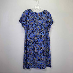 Pre-Owned Size L Jude Connally Blue Floral Casual Dress