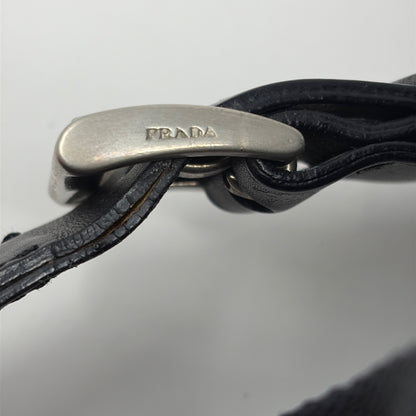 Pre-Owned Prada Black Nylon Designer Handbag
