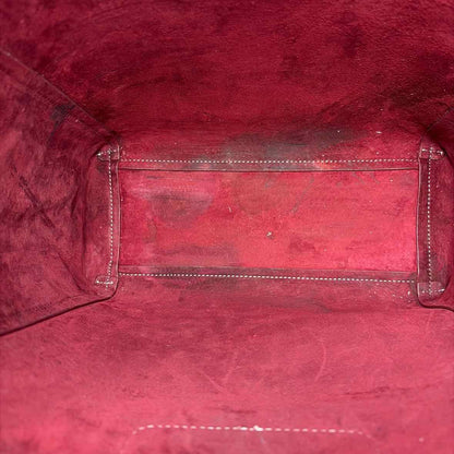 Pre-Owned Staud Burgundy Leather Handbag