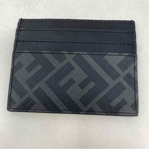 Pre-Owned Fendi Black Canvas Designer Wallet