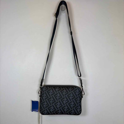 Pre-Owned Fendi Navy Leather Designer Handbag