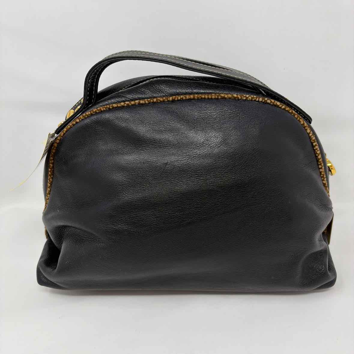 Pre-Owned Bourbonese Black Leather Handbag