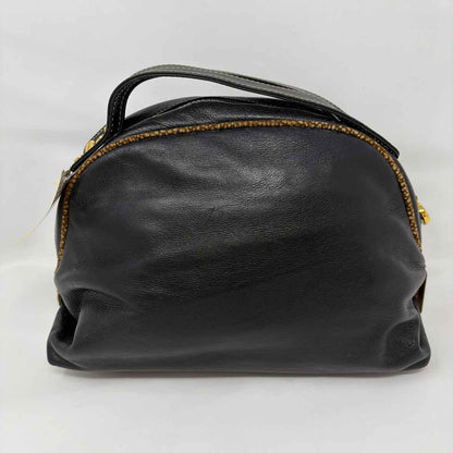 Pre-Owned Bourbonese Black Leather Handbag
