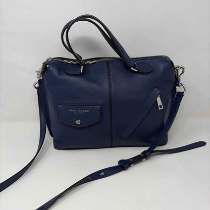 Pre-Owned Marc Jacobs Navy Leather Handbag