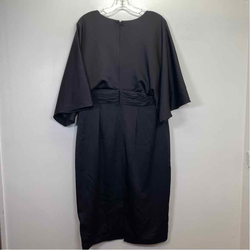 Pre-Owned Size 12/L Theia Black Casual Dress