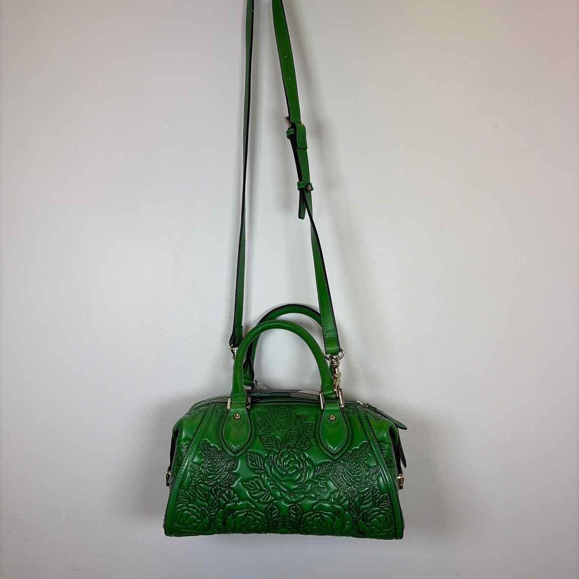 Pre-Owned Aphison Green Leather Handbag