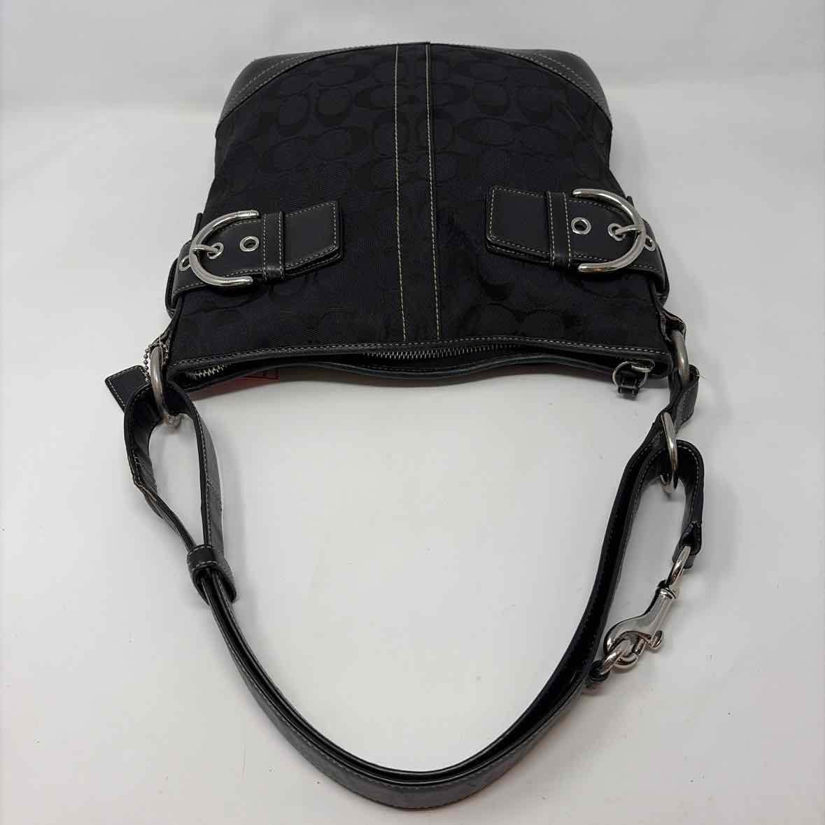 Pre-Owned Coach Black Fabric Handbag
