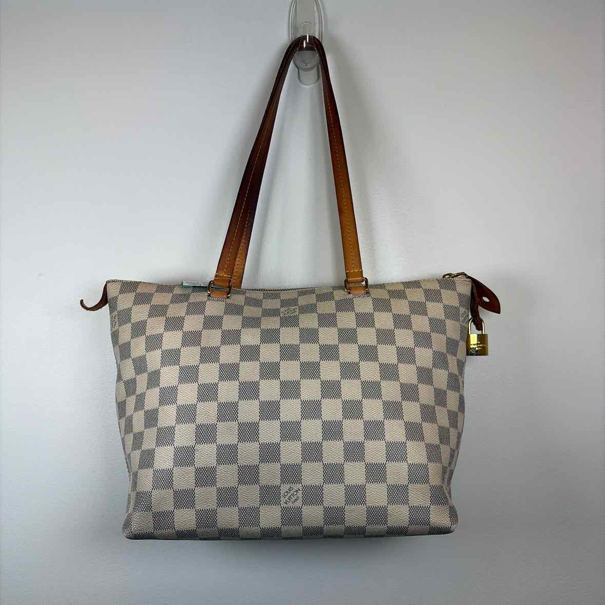 Pre-Owned Louis Vuitton Damier Azur Canvas Designer Handbag