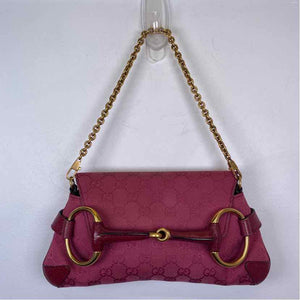 Pre-Owned Gucci Magenta Fabric Designer Handbag