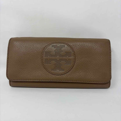 Pre-Owned Tory Burch Taupe Leather Wallet
