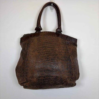 Pre-Owned Made in Italy Brown Leather Handbag