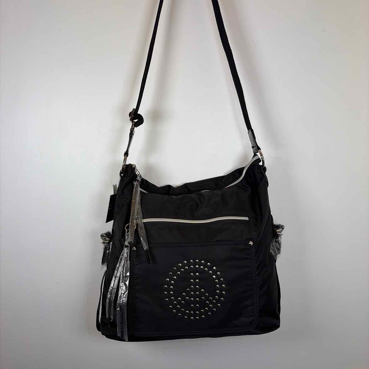 Pre-Owned SR Squared Black Nylon Handbag