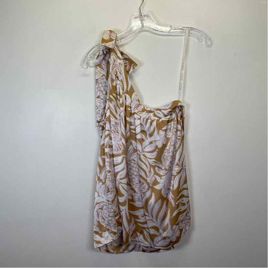 Pre-Owned Size 10/L Lilly Pulitzer Tan Multi Top