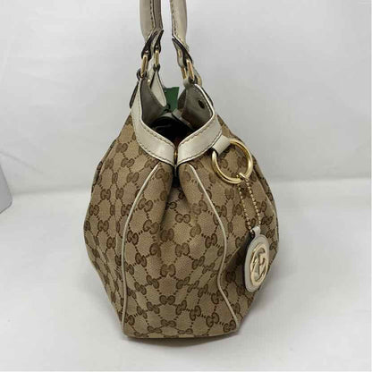 Pre-Owned Gucci Monogram Canvas Designer Handbag