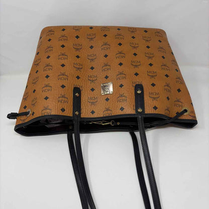 Pre-Owned MCM Cognac Leather Designer Handbag