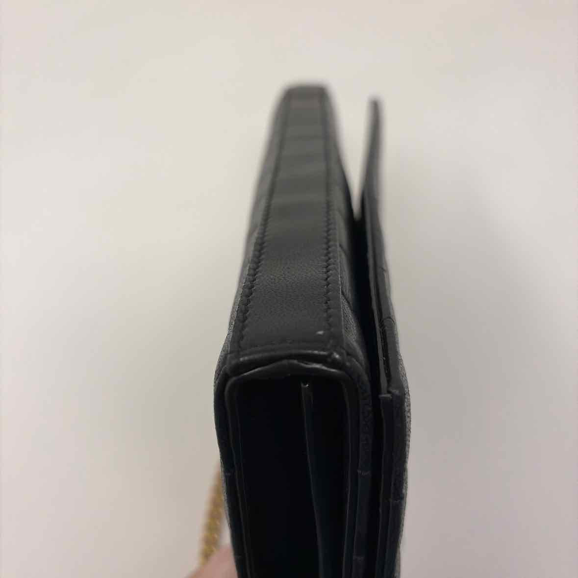 Pre-Owned Saint Laurent Black Leather Designer Handbag
