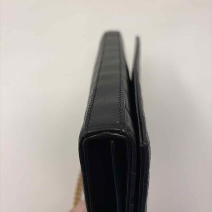 Pre-Owned Saint Laurent Black Leather Designer Handbag