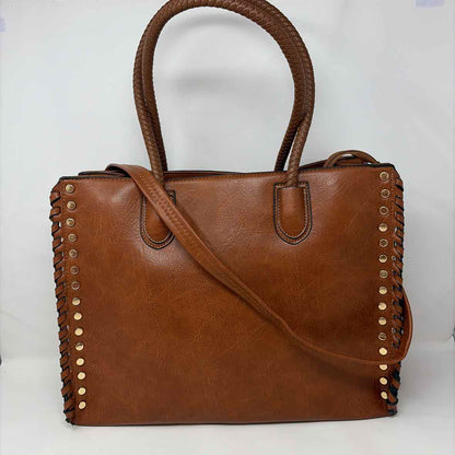 Boutique Cognac faux leather Handbag