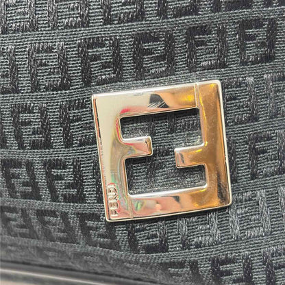 Pre-Owned Fendi Black Fabric Designer Handbag