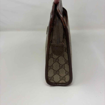 Pre-Owned Gucci Brown Leather Designer Handbag