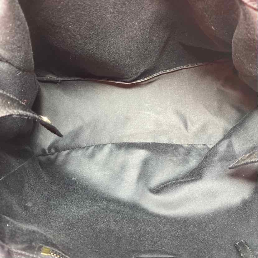 Pre-Owned Prada Black Denim Designer Handbag