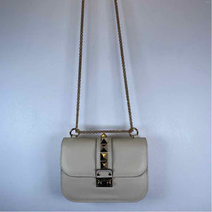 Pre-Owned Valentino Cream Leather Designer Handbag